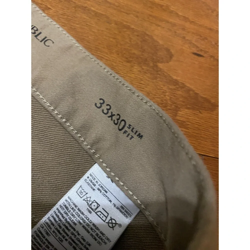 banana republic mens traveler‎ slim fit pants 33x30 New! NWT $99